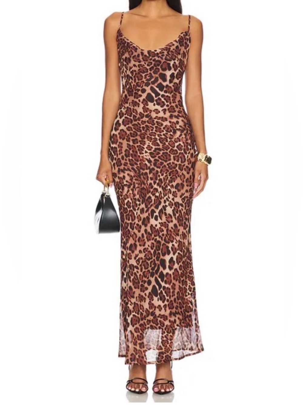SNDYS. Skin Maxi Leopard Dress